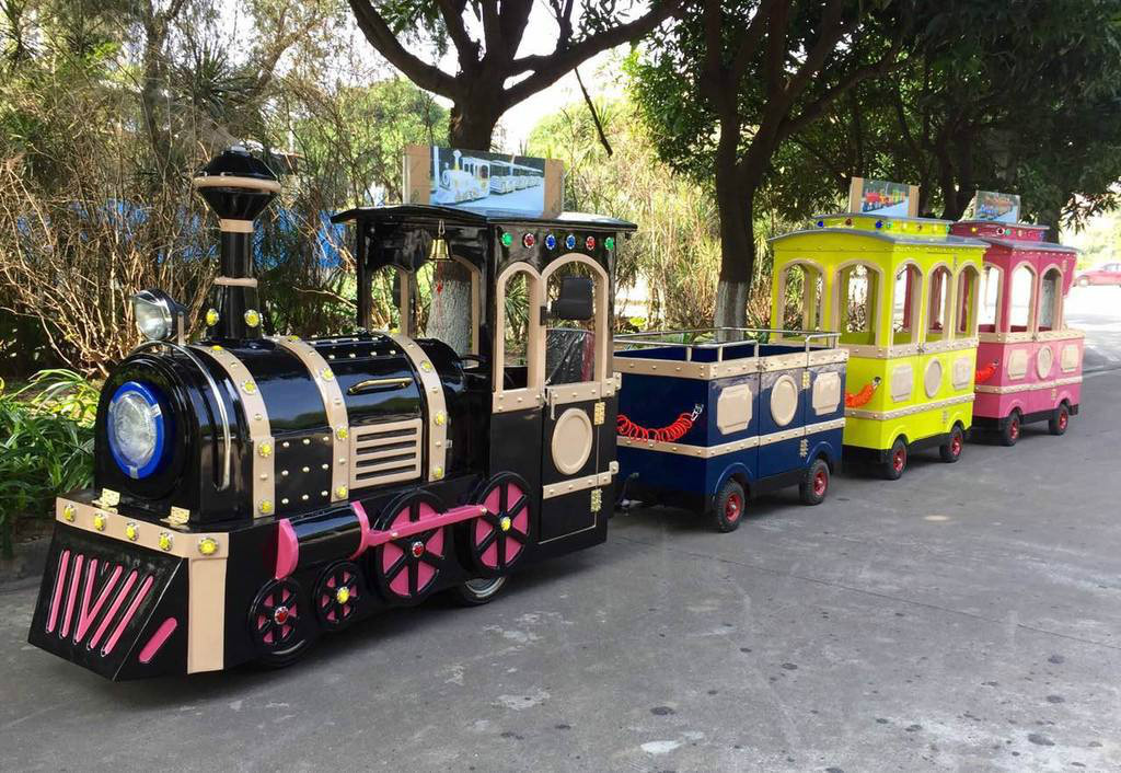 保亭景区广商场无轨观光小火车电动儿童游乐设备小火车可坐人户外玩具